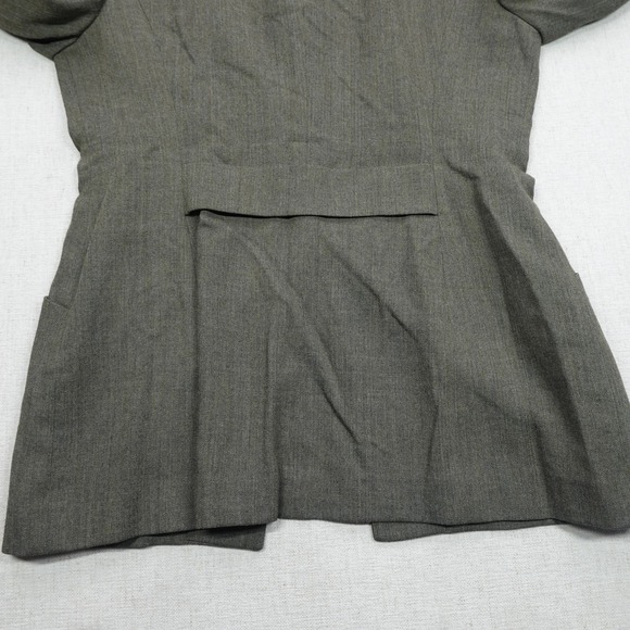 Saville Suit Blazer Skirt Set Womens 12 Olive Green Made USA Wool Career Lined - Picture 9 of 16